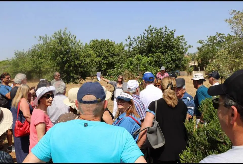 טקס נטיעת עץ והסרת הלוט מעל גלעד ההנצחה לזכר מעפילי האונייה חביבה רייך