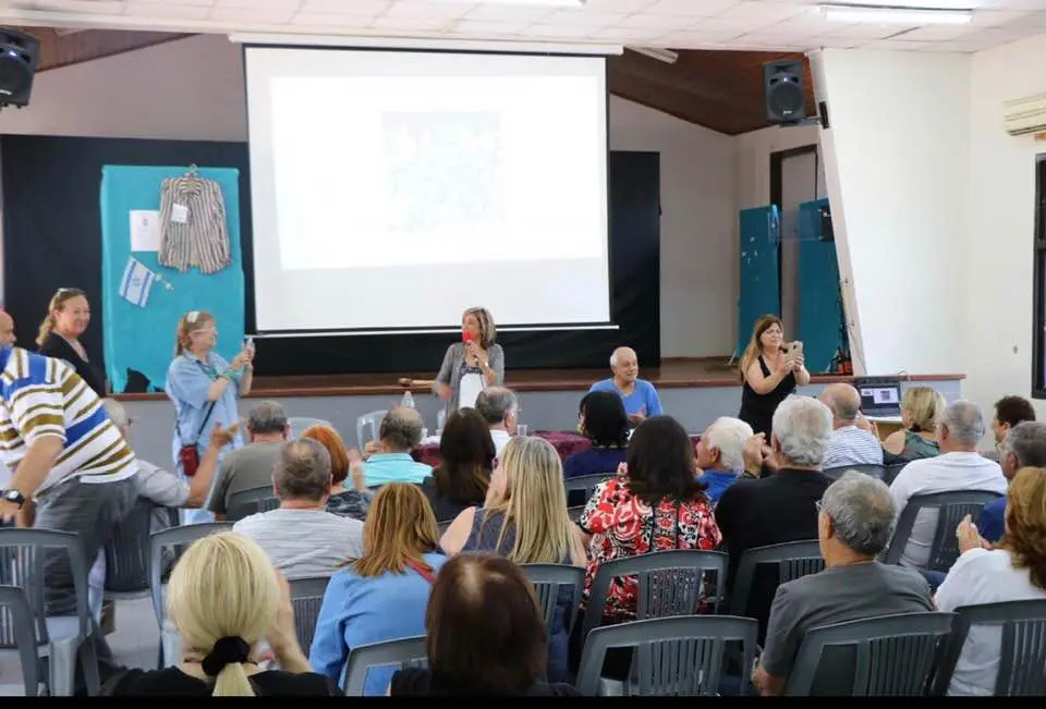 טקס נטיעת עץ והסרת הלוט מעל גלעד ההנצחה לזכר מעפילי האונייה חביבה רייך